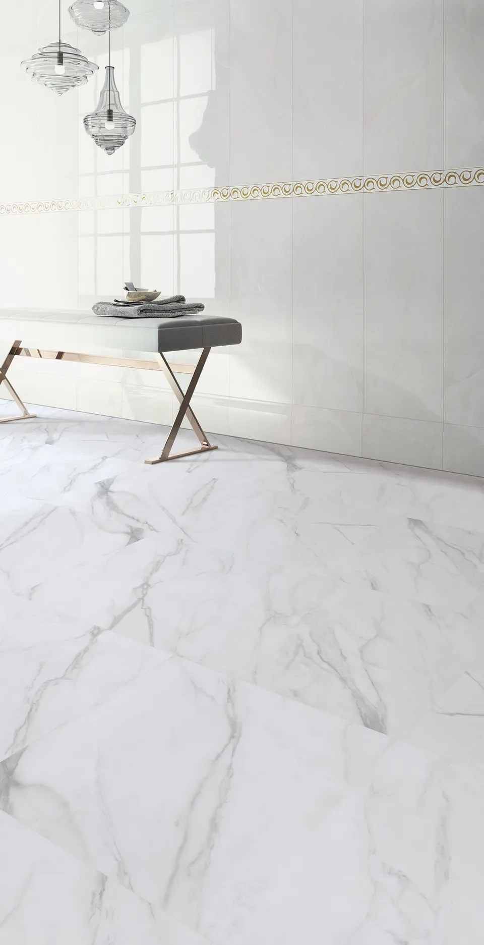 A soft stepping feel underfoot.